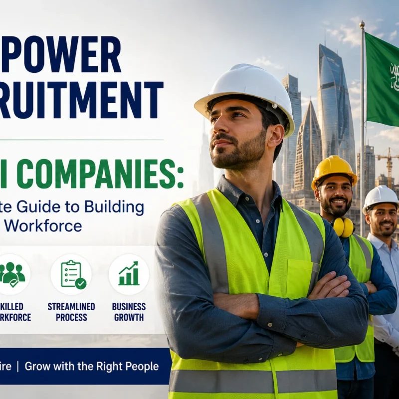 Manpower recruitment for Saudi companies with skilled workforce team
