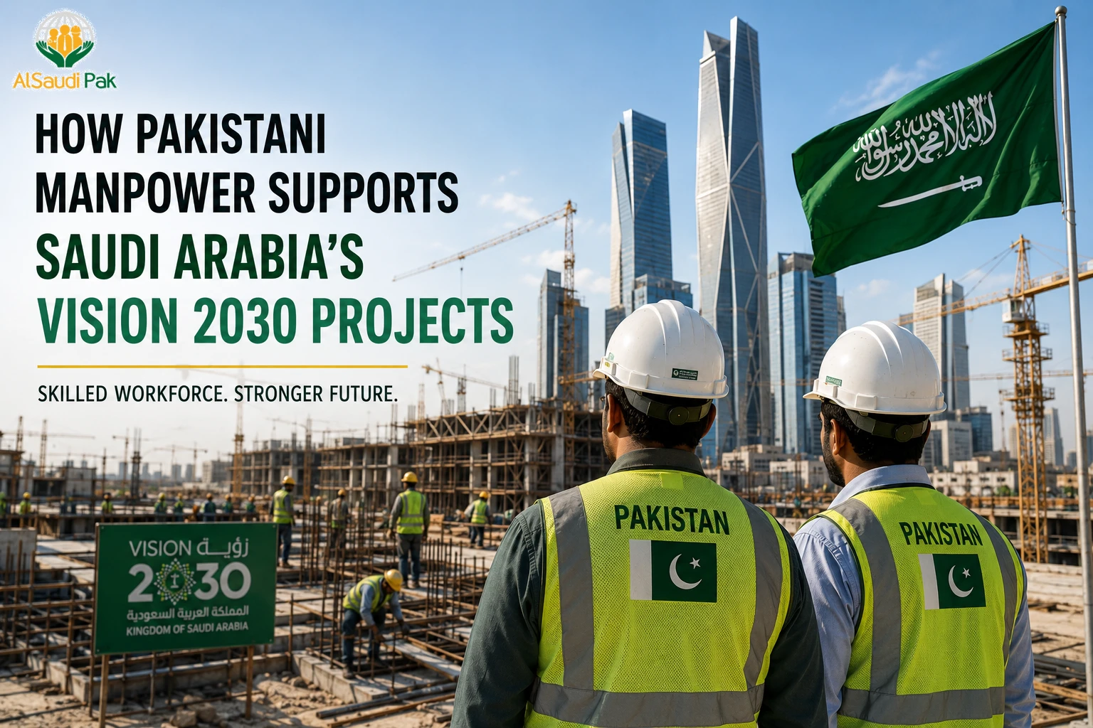 Pakistani manpower supporting Saudi Vision 2030 projects in Saudi Arabia