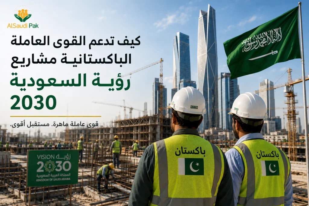 العمالة الباكستانية تدعم مشاريع رؤية السعودية 2030 في المملكة العربية السعودية