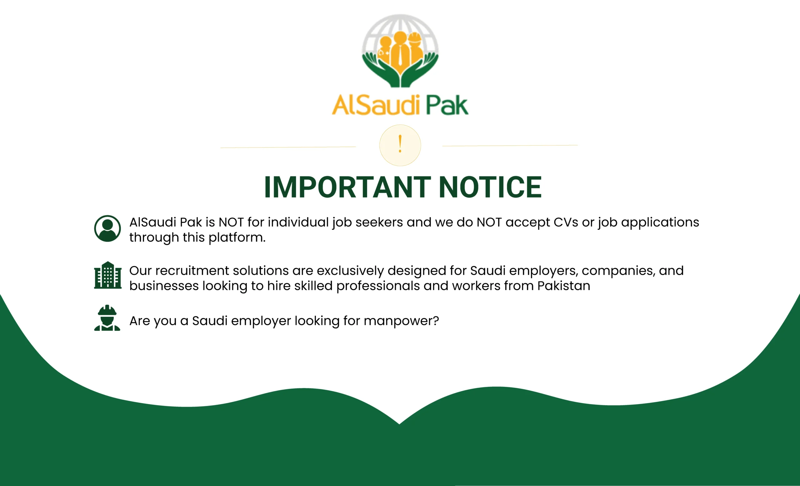Important Notice - AlSaudi Pak