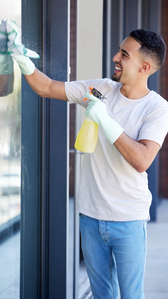 Professional cleaning worker in Saudi Arabia